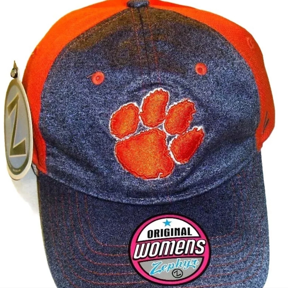 Clemson Tigers Womens Zephyr Adjustable Strapback hat New Ncaa